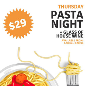 Thursday pasta night